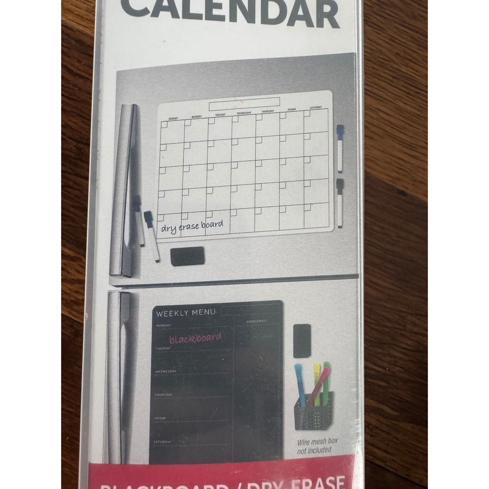 Office Depot Magnetic‎ Dry Erase Calendar and Blackboard Menu Set with Markers